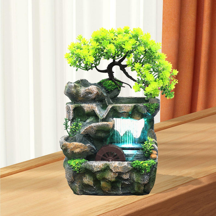 BowLift | Natural Mini Tree Waterfall Desk Fountain