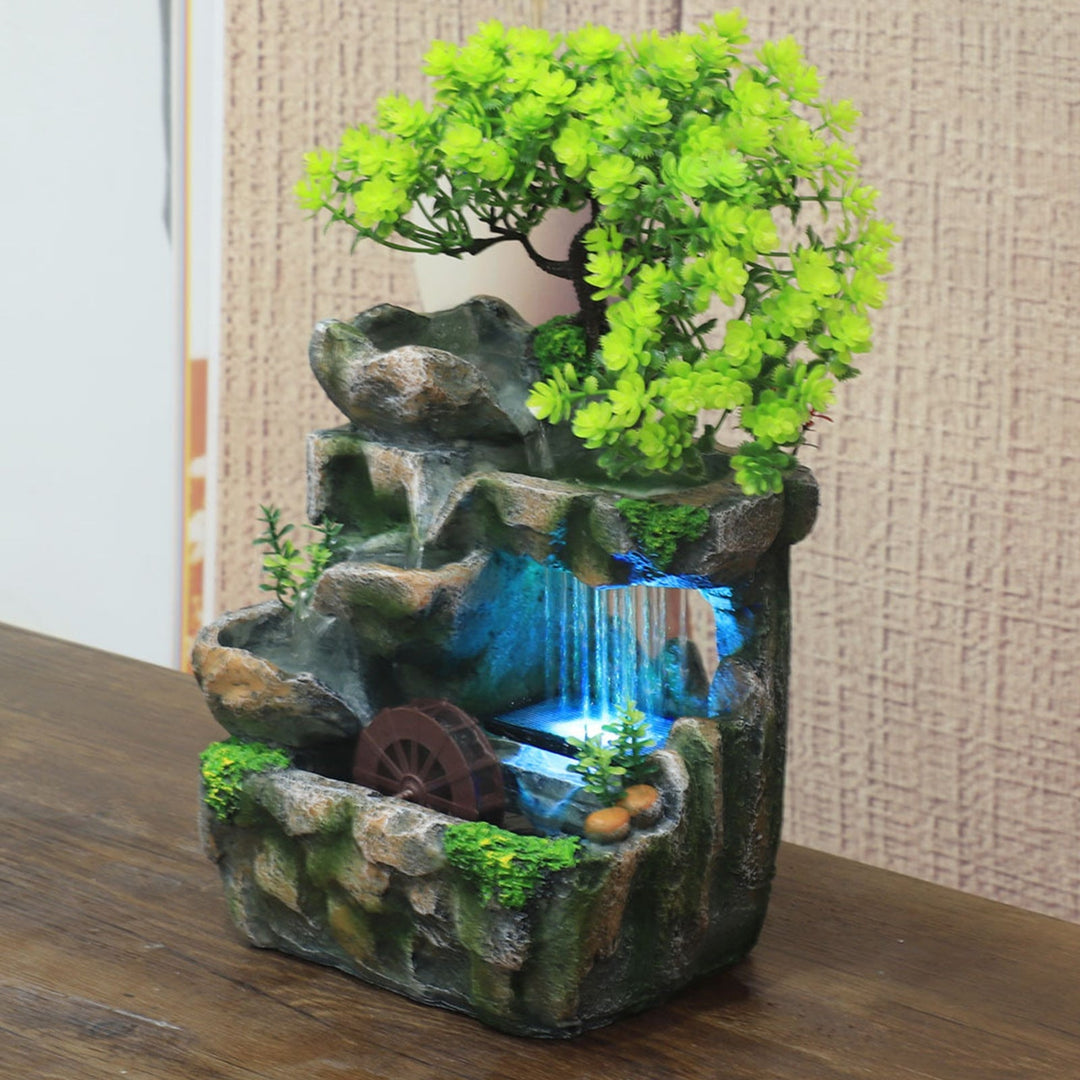 BowLift | Natural Mini Tree Waterfall Desk Fountain