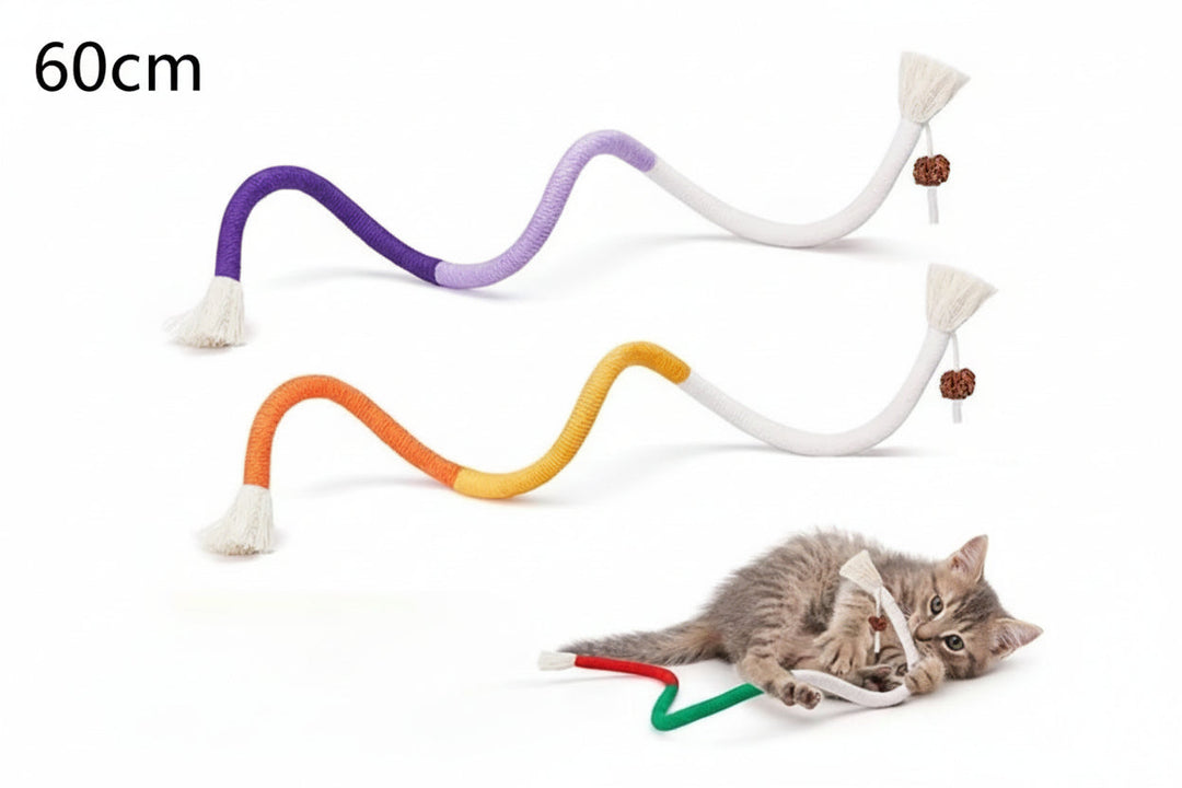 Natural cat chew rope – robust, promotes dental hygiene and reduces stress Bowlift