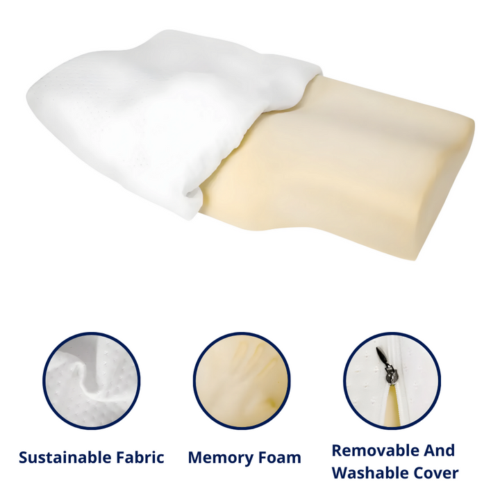 Orthopedic Memory Foam Neck Support Pillow Bowlift