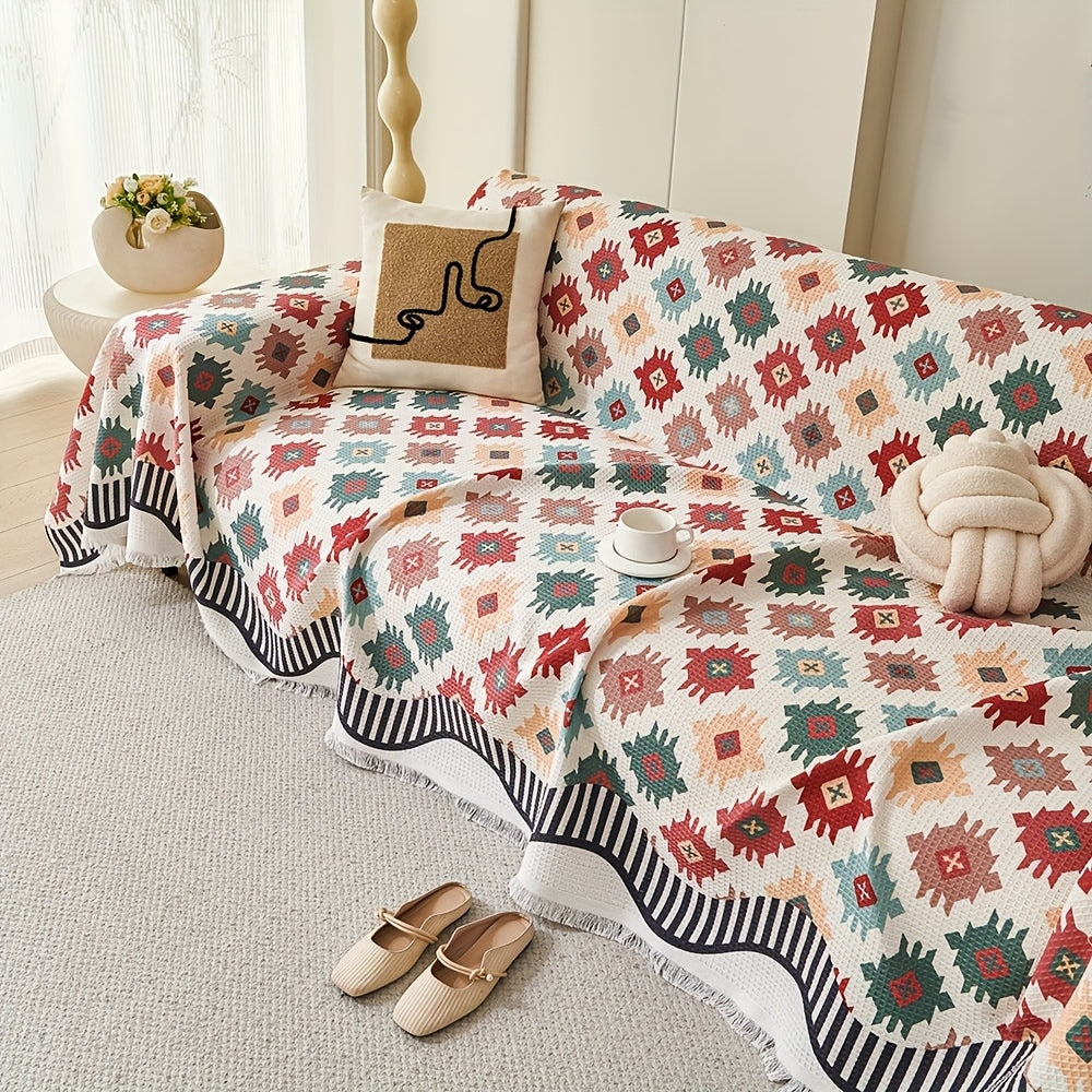 BowLift | Nomad Charm Geometric Sofa Throw Cover