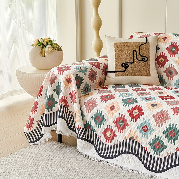 BowLift | Nomad Charm Geometric Sofa Throw Cover