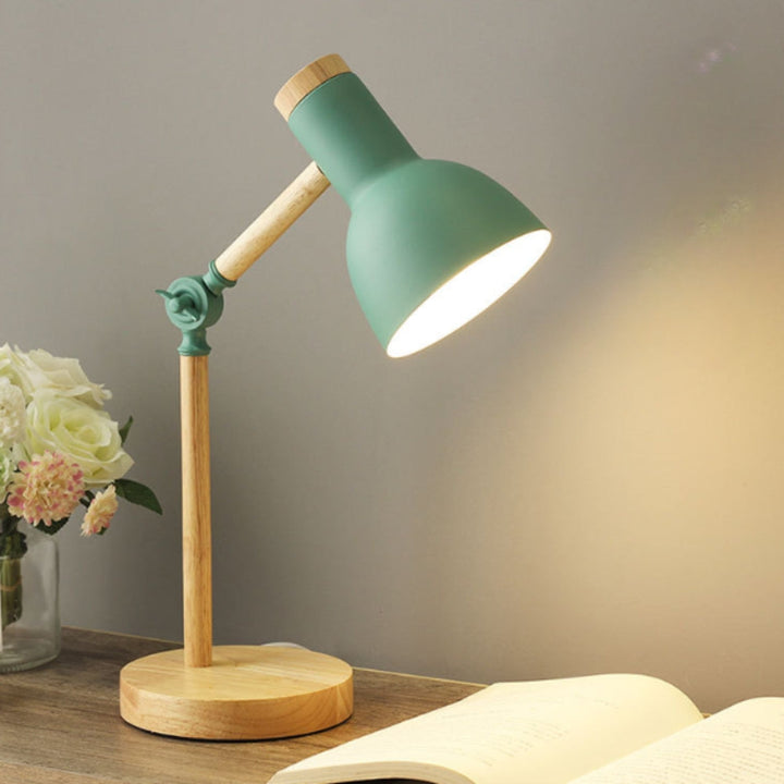 BowLift | Nordic Iron Wood LED Table Lamp