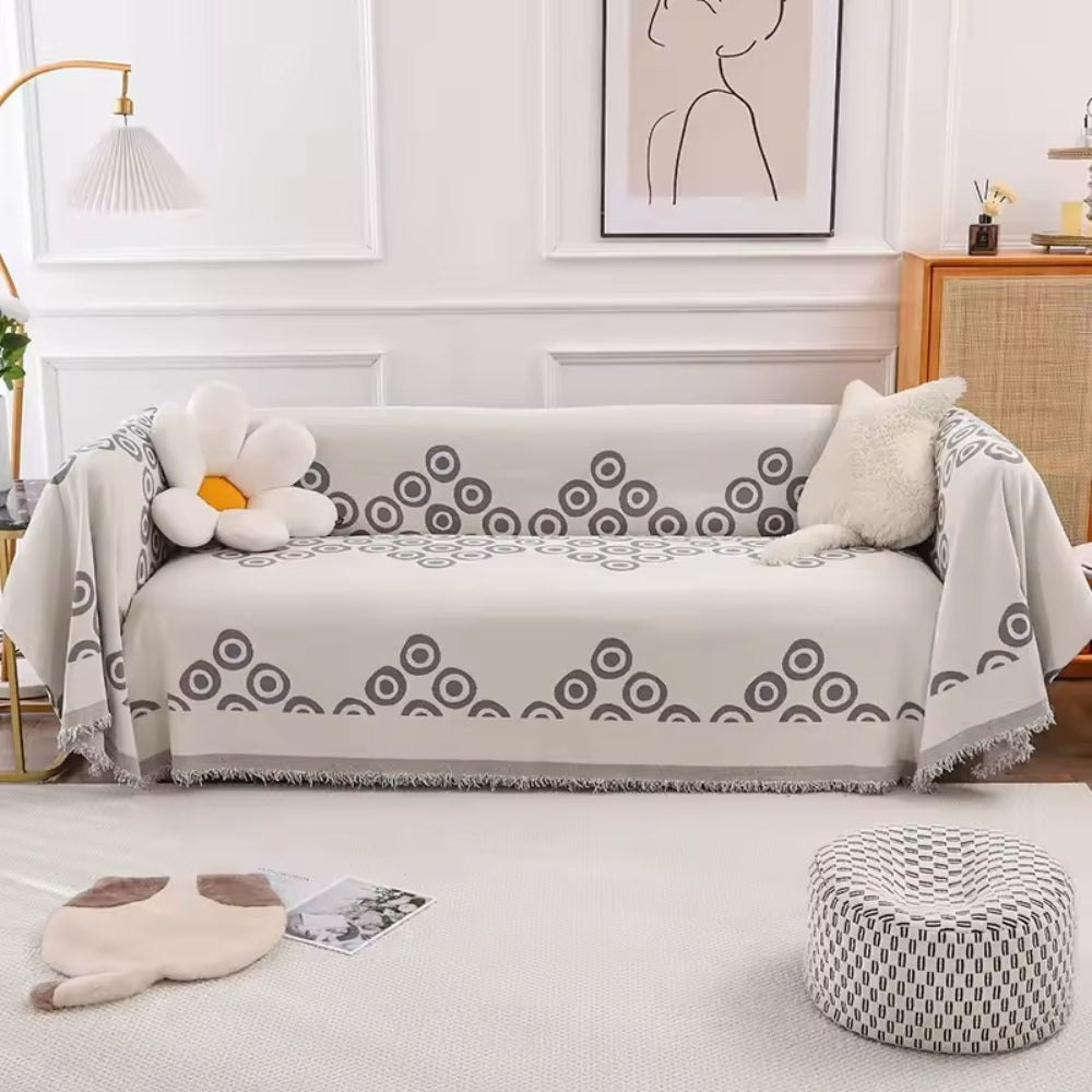 BowLift | Circa Bloom Patterned Chenille Sofa Cover
