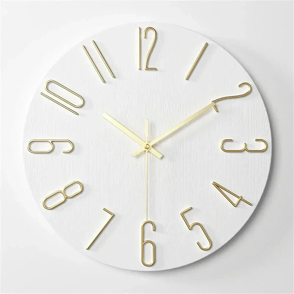BowLift | Minimalist Frameless 3D Wall Clock with Silent Movement