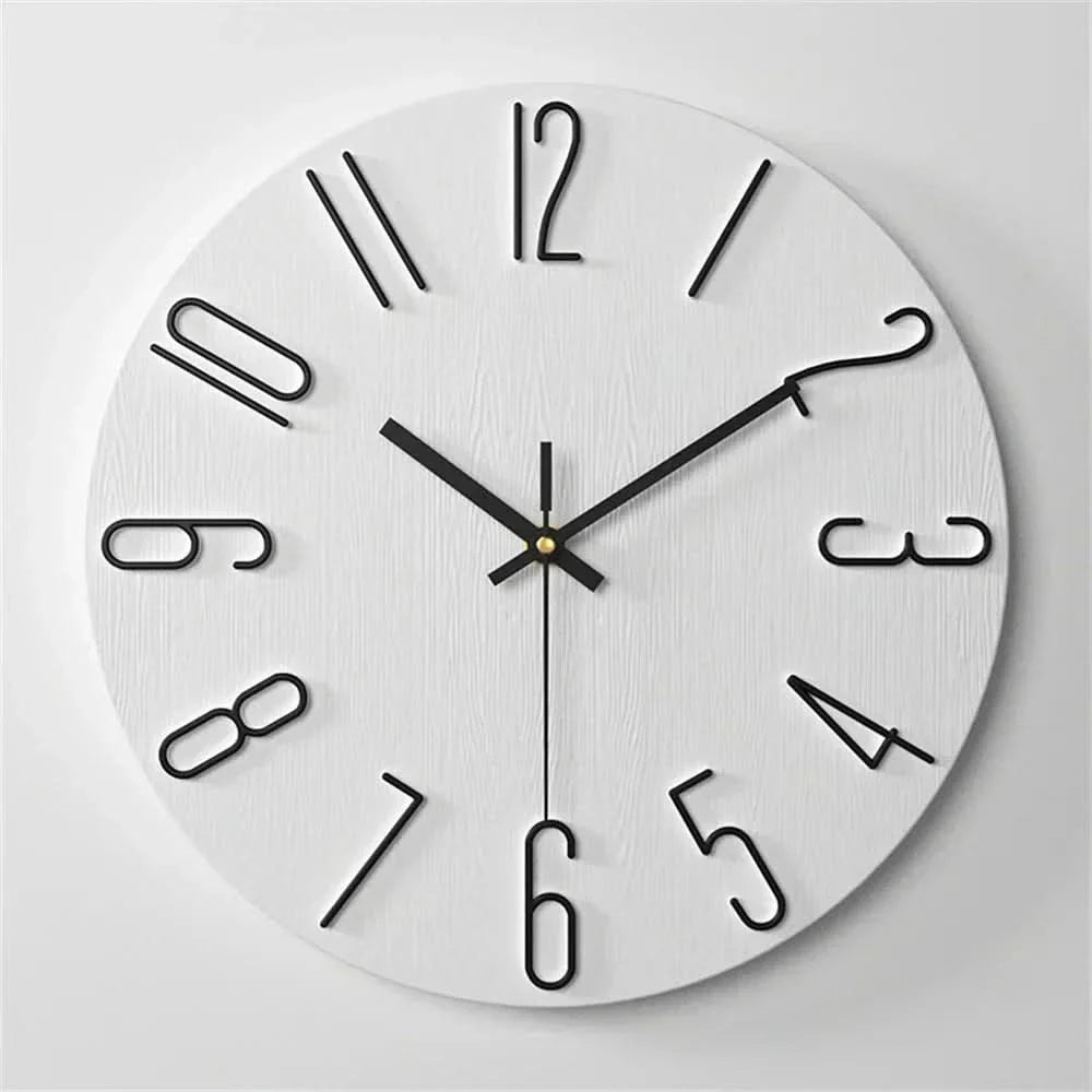BowLift | Minimalist Frameless 3D Wall Clock with Silent Movement