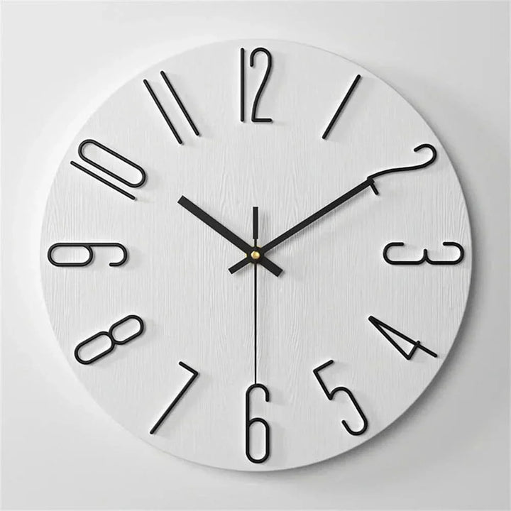 BowLift | Minimalist Frameless 3D Wall Clock with Silent Movement