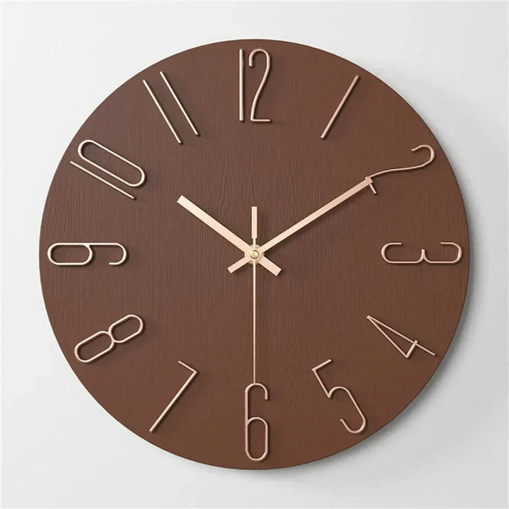 BowLift | Minimalist Frameless 3D Wall Clock with Silent Movement