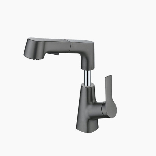 BowLift | Bathroom fixture with rotating retractable hand shower