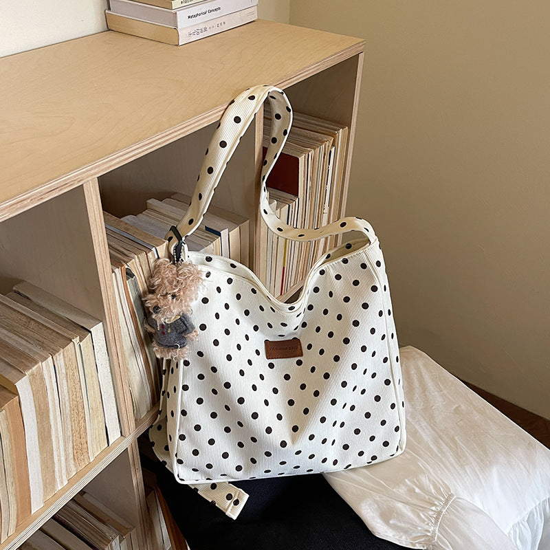 Casual Polka Dot Hobo Bag