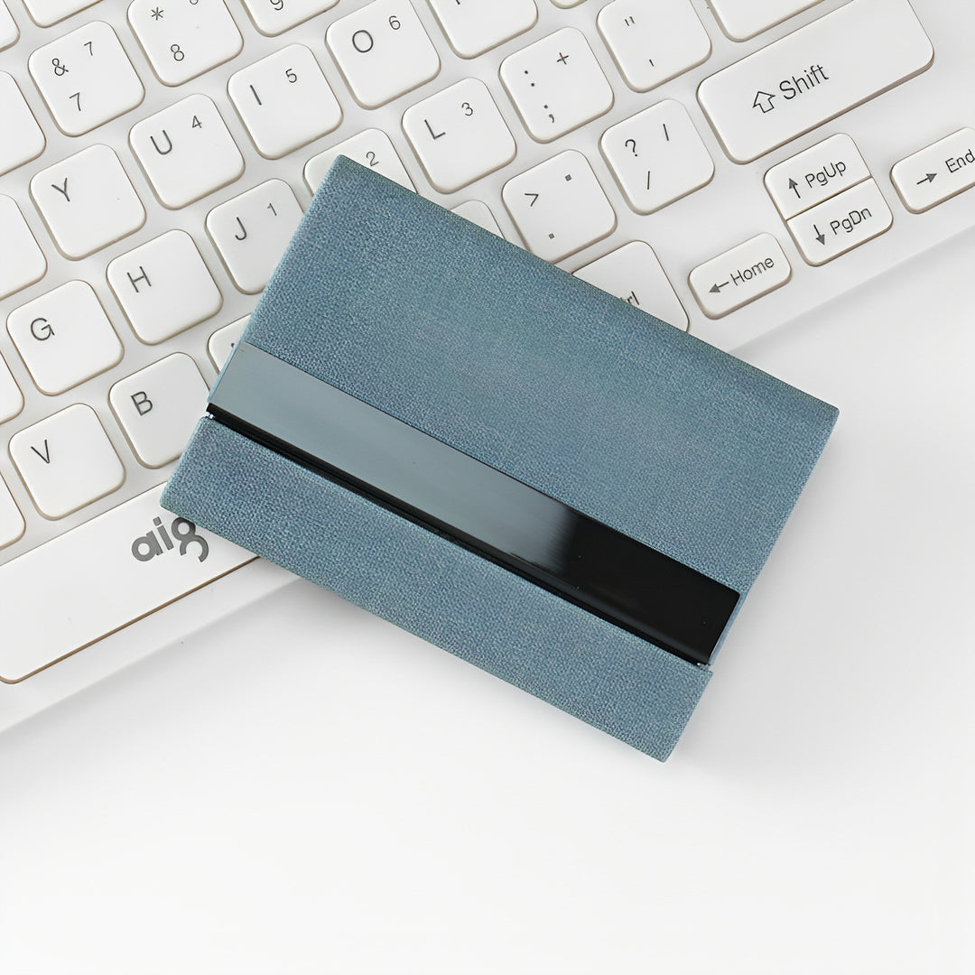 Slim Fabric Business Card Holder