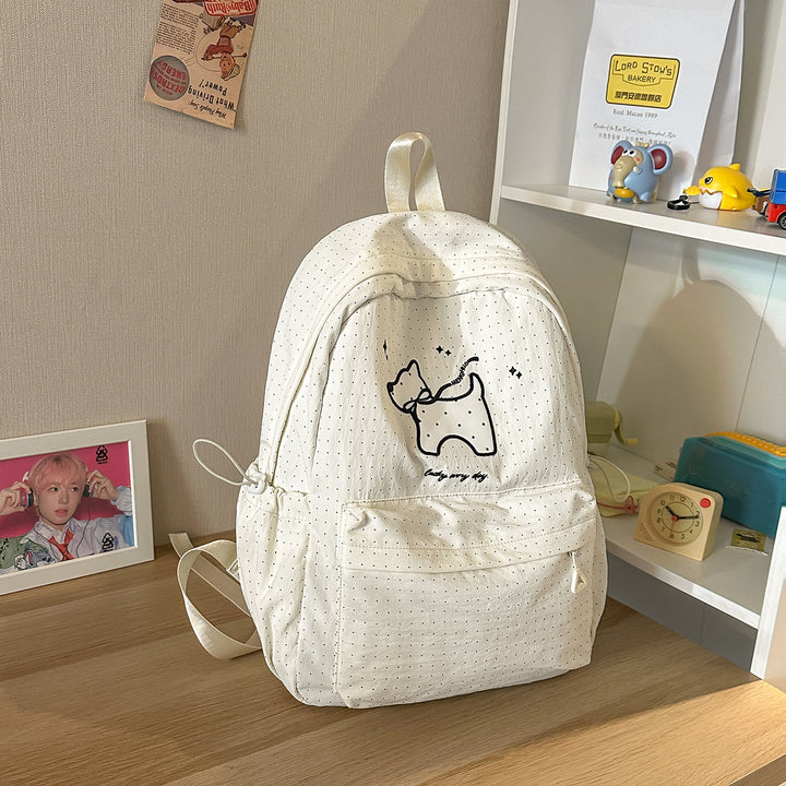 Casual Cute Character-Designed Backpack Bowlift
