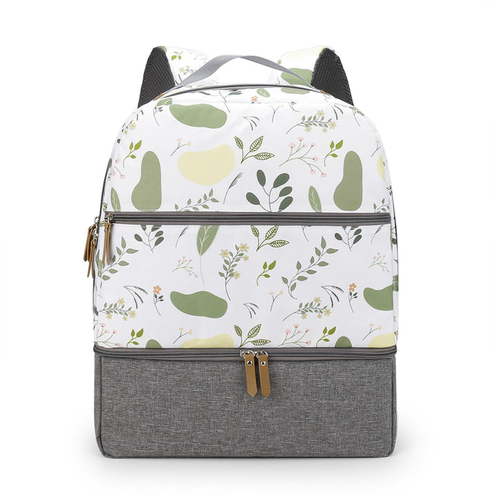 Backpack with Floral Pattern and Separate Compartment Bowlift