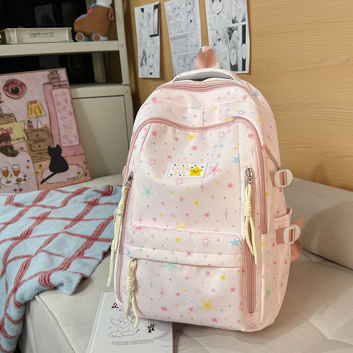 Fun Star-Printed Casual Backpack Bowlift