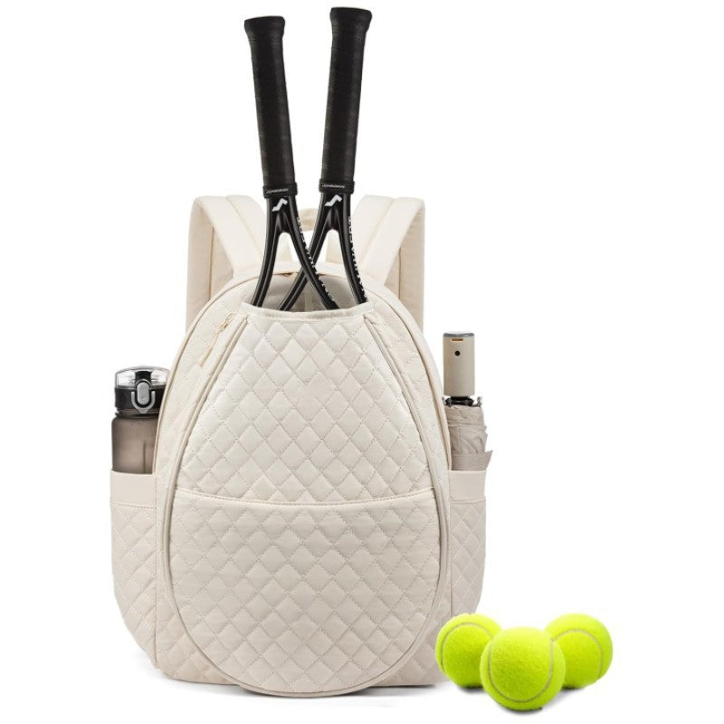 Quilted Tennis Racket Backpack Bowlift