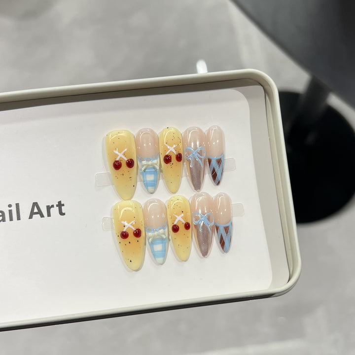 Handmade Reusable Press-On Nail Set