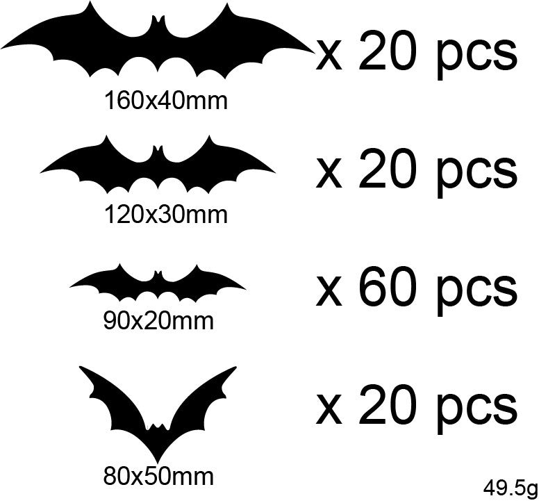 Decorative Bat Wall Art Set Bowlift