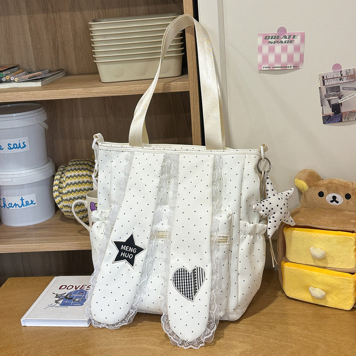 Playful Decorative Patchwork Backpack Bowlift