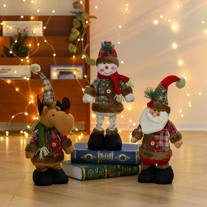 Whimsical Plush Santa Figurine Bowlift