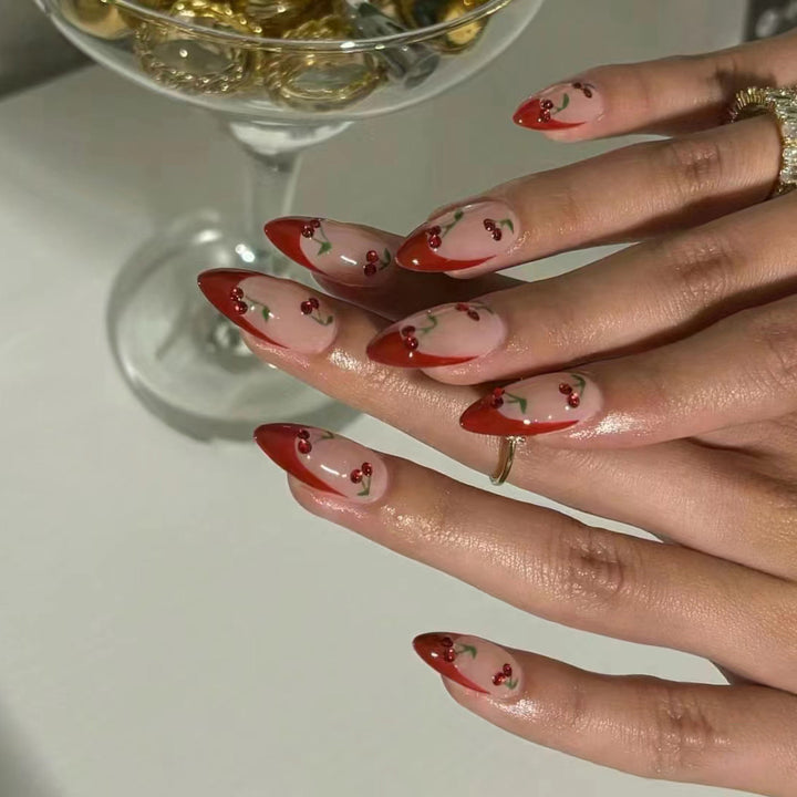 Cherry Blossom Accent Nail Art