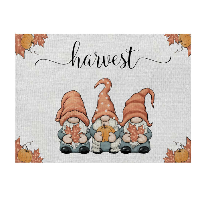 Vertical Striped Decorative Outdoor Garden Flag with Linen-Texture Seasonal Script