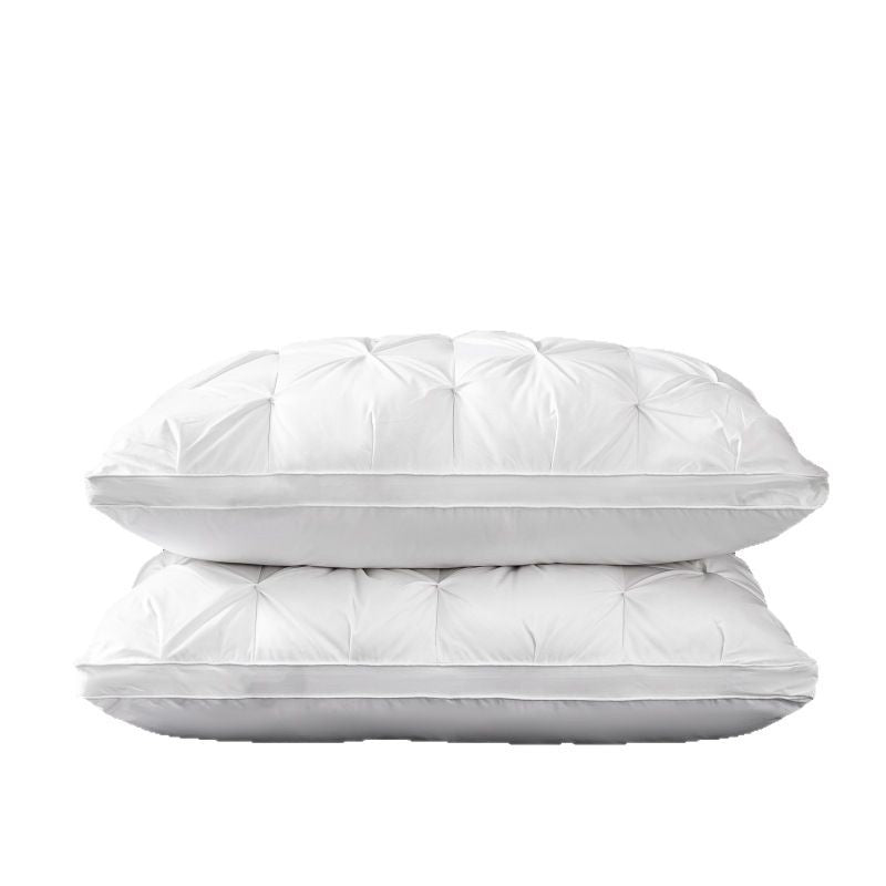 Tufted Pintuck Hypoallergenic Down-Alternative Pillow with Box Edge