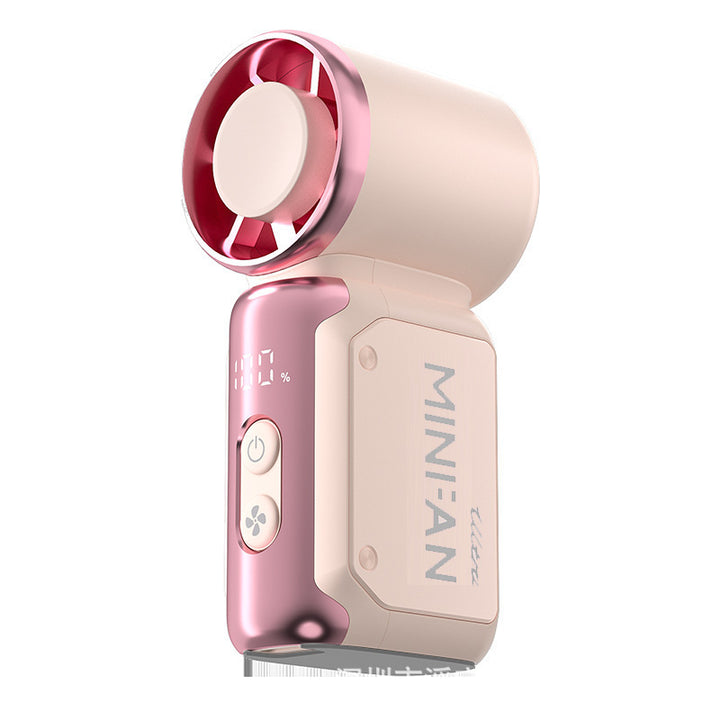 Ladies portable mini fan with digital display Bowlift