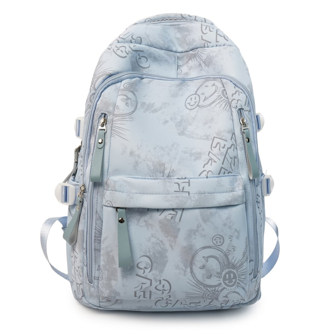 Versatile Multi-Pocket Backpack with Unique Prints Bowlift