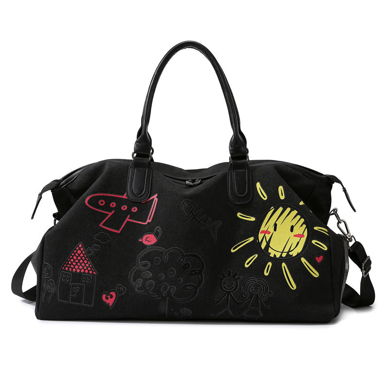 Artistic Print Travel Duffle Bag Bowlift