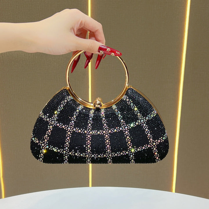Rhinestone-Studded Evening Handbag