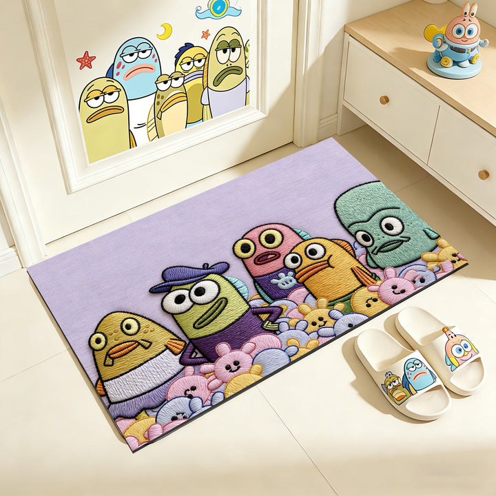 Cartoon Character Non-Slip Bath Mat Bowlift