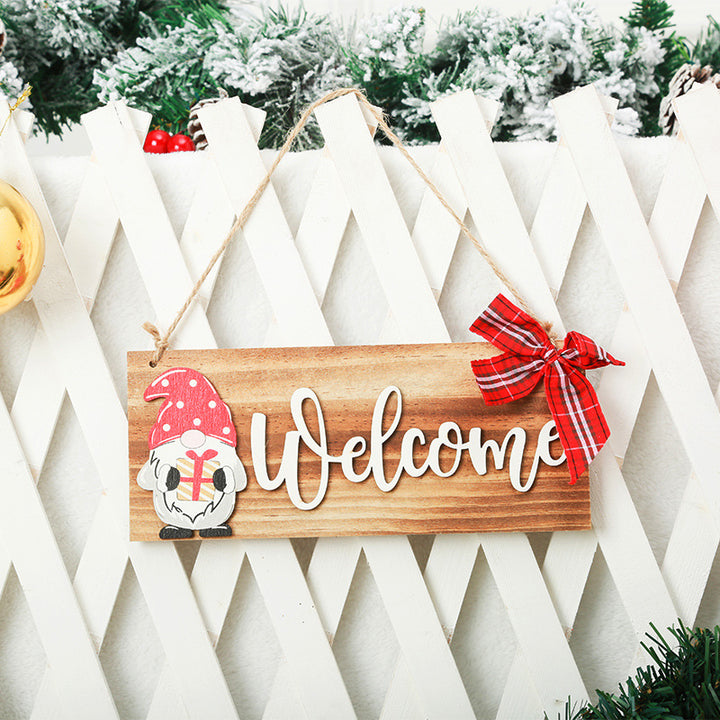 Welcome sign made of wood Bowlift