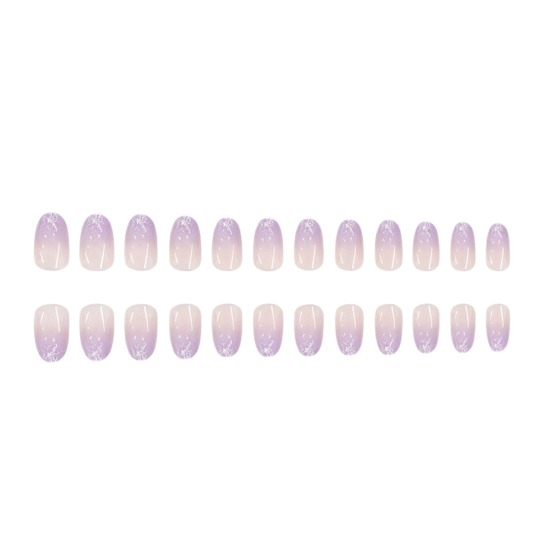 Glossy Gradient Gel Nail Enhancements Bowlift