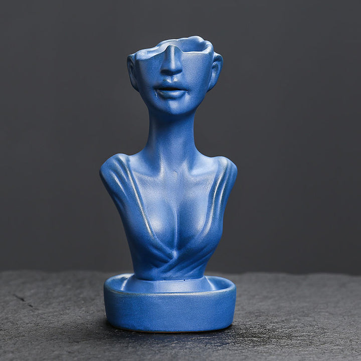 Artistic Bust-Style Incense Holder