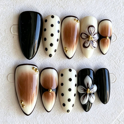 Glamorous Artistic Press-On Nail Set