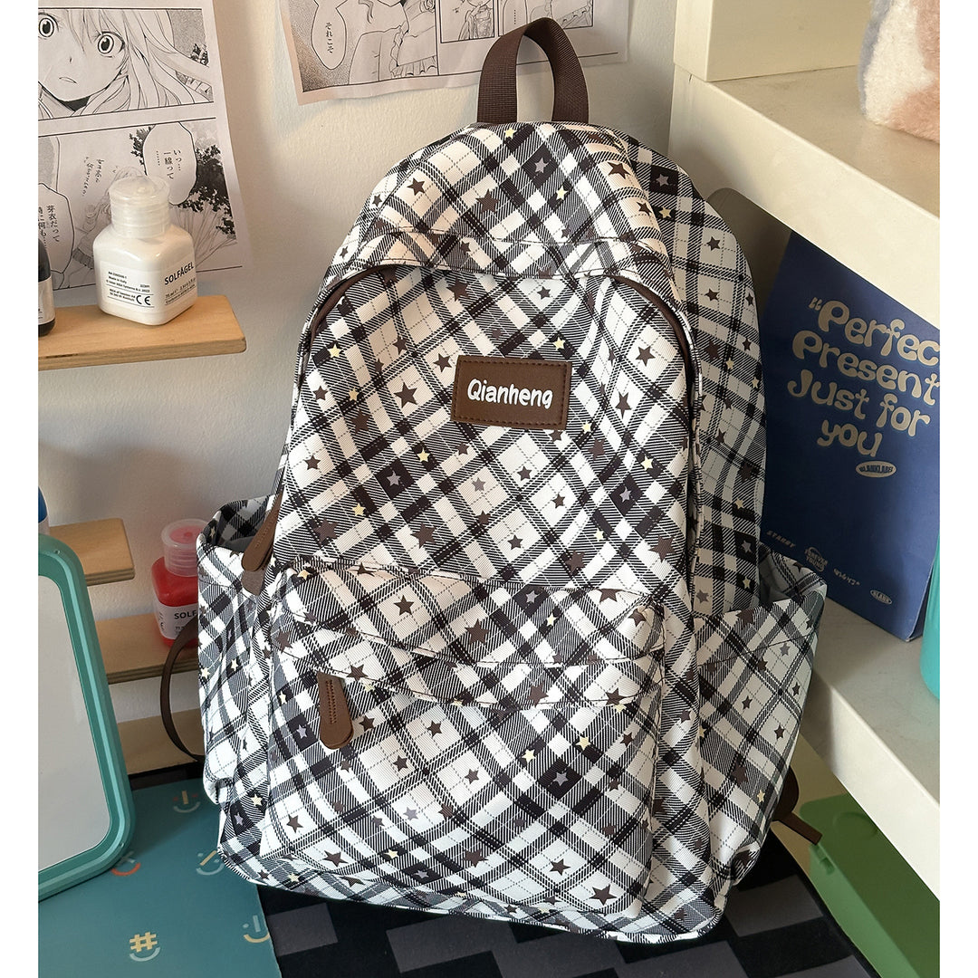 Stylish Geometric Patterned Backpack Bowlift