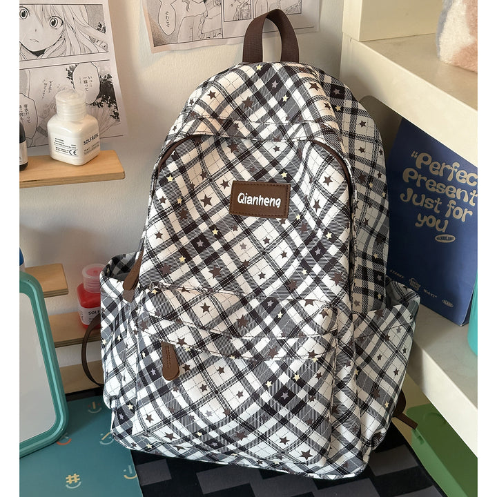 Stylish Geometric Patterned Backpack Bowlift