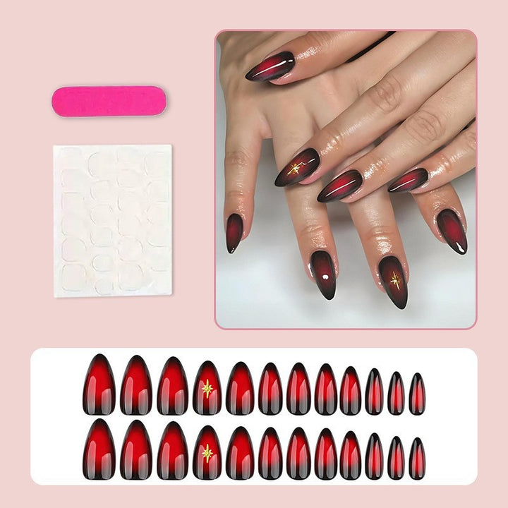 Acrylic nail set with glamorous gradient Bowlift
