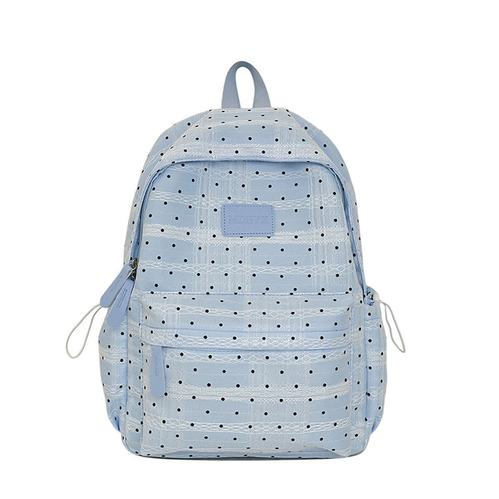 Compact Polka Dot Backpack Bowlift
