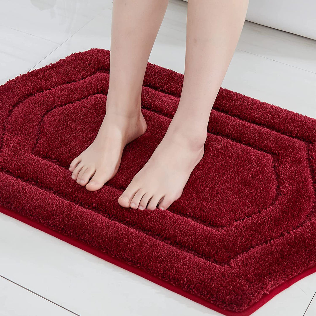Plush Grass Texture Bath Mat