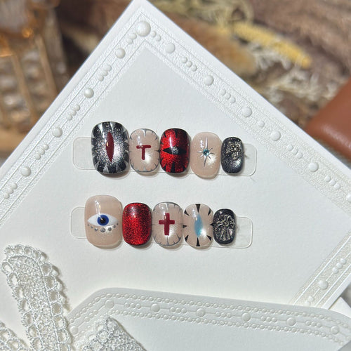 Artistic Press-On Nail Art Set 1790734497