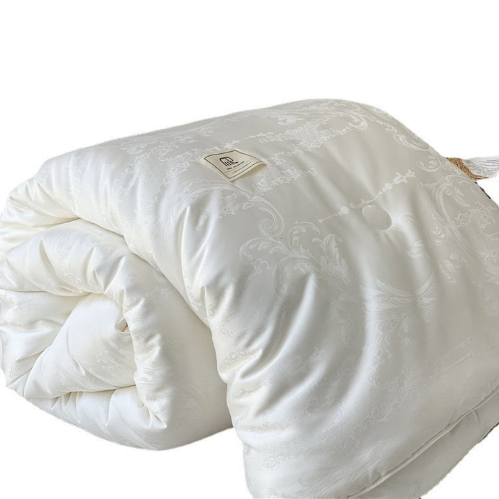 Luxury Jacquard Silk-Feel Hypoallergenic Comforter Duvet