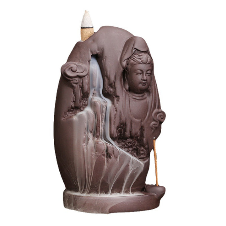 Buddha-Themed Incense Waterfall Holder