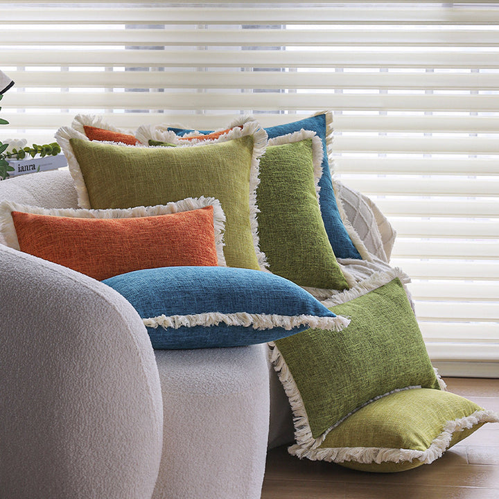 Rectangular sofa cushion cover in linen look Bowlift
