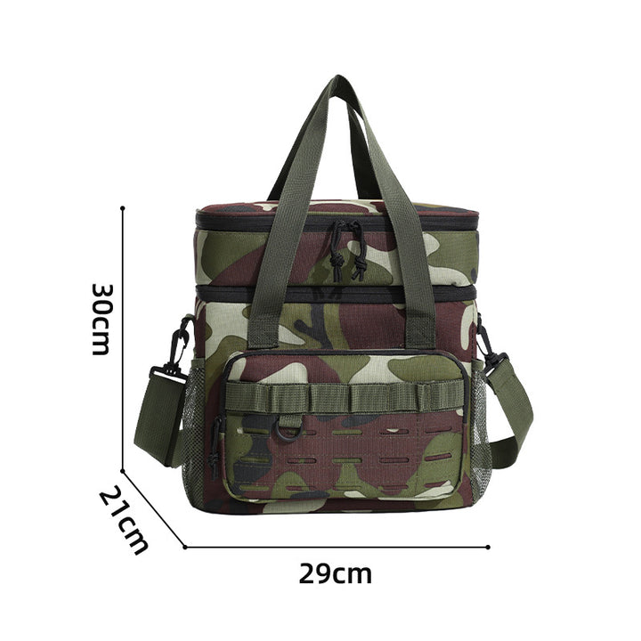 Insulated Camouflage Lunch Cooler Bowlift