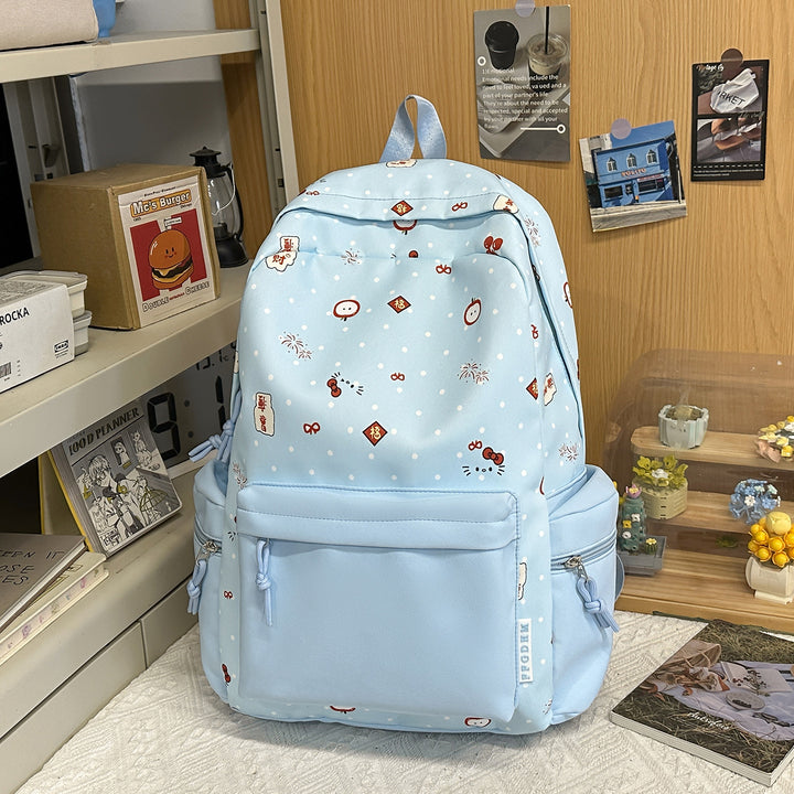 Playful Illustrated Cartoon Backpack Bowlift