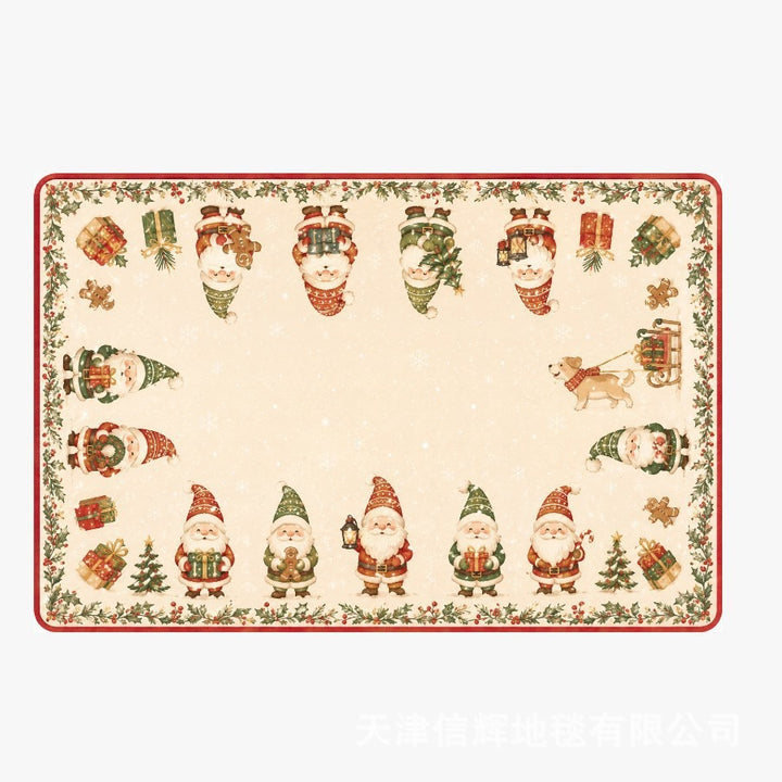 Festive Christmas-Themed Door Mat Bowlift