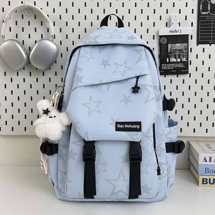 Stylish Star-Patterned Backpack Bowlift 1791204674