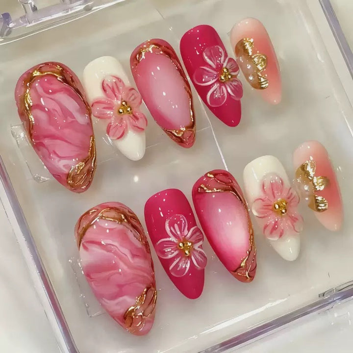 Creative Press-On Nail Art Collection