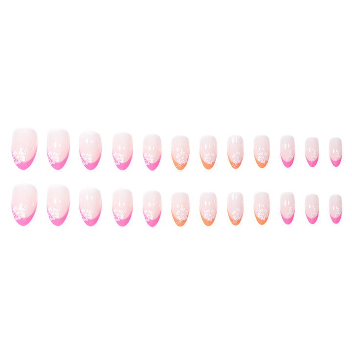Artistic Floral-Themed Press-On Nails Bowlift
